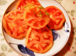 トマトの黒酢かけ