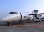 鹿児島空港JAC機