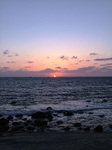 中間海岸の夕日